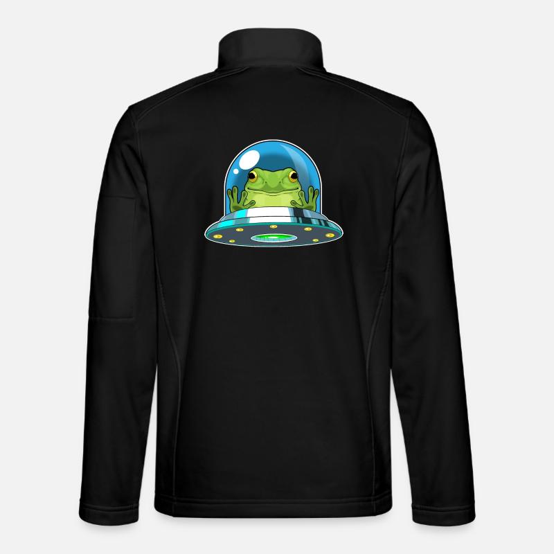 Frog Spaceship Space - Veste en tissu softshell Unisexe - noir