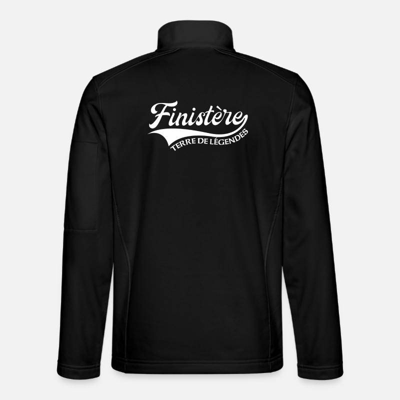 Finistère Terre de légendes - Veste en tissu softshell Unisexe - noir