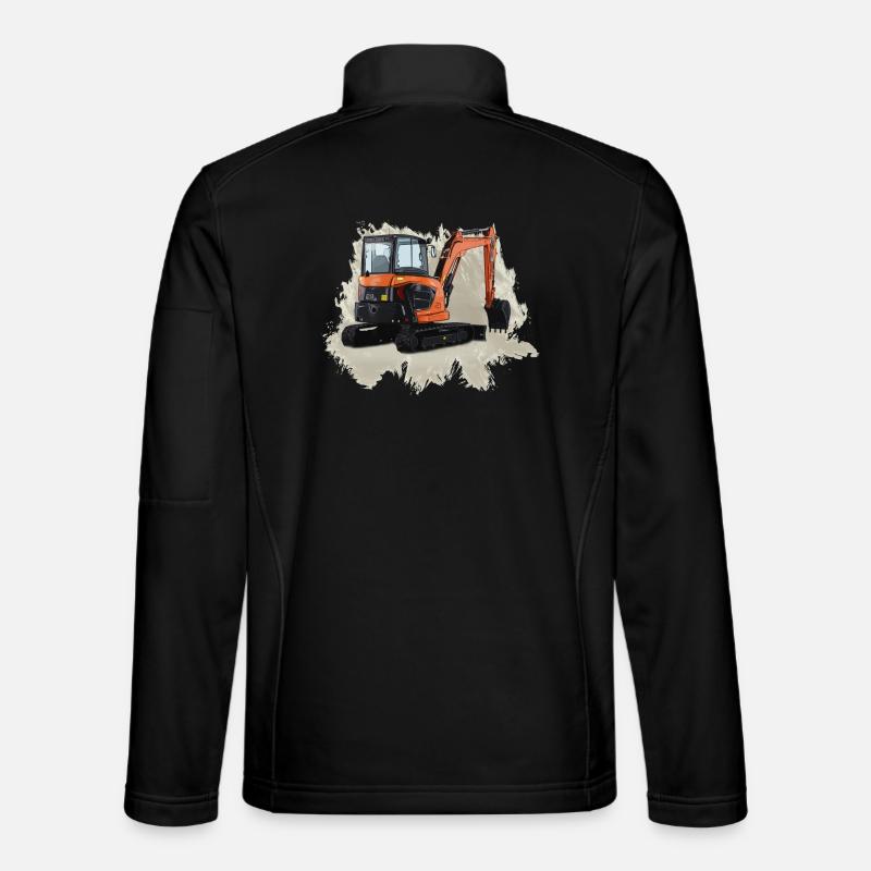 Excavators - Unisex Softshell Jacket - black