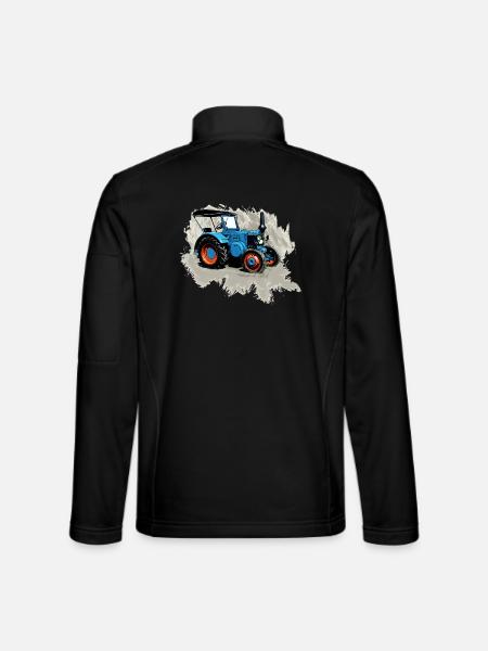 Traktor Lanz - Unisex Softshelljacke - Schwarz - Hinten