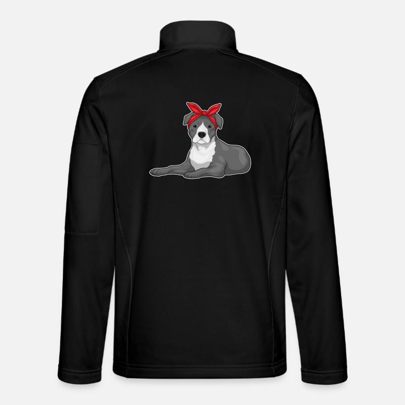Pitbull Haarschleife - Unisex Softshelljacke - Schwarz