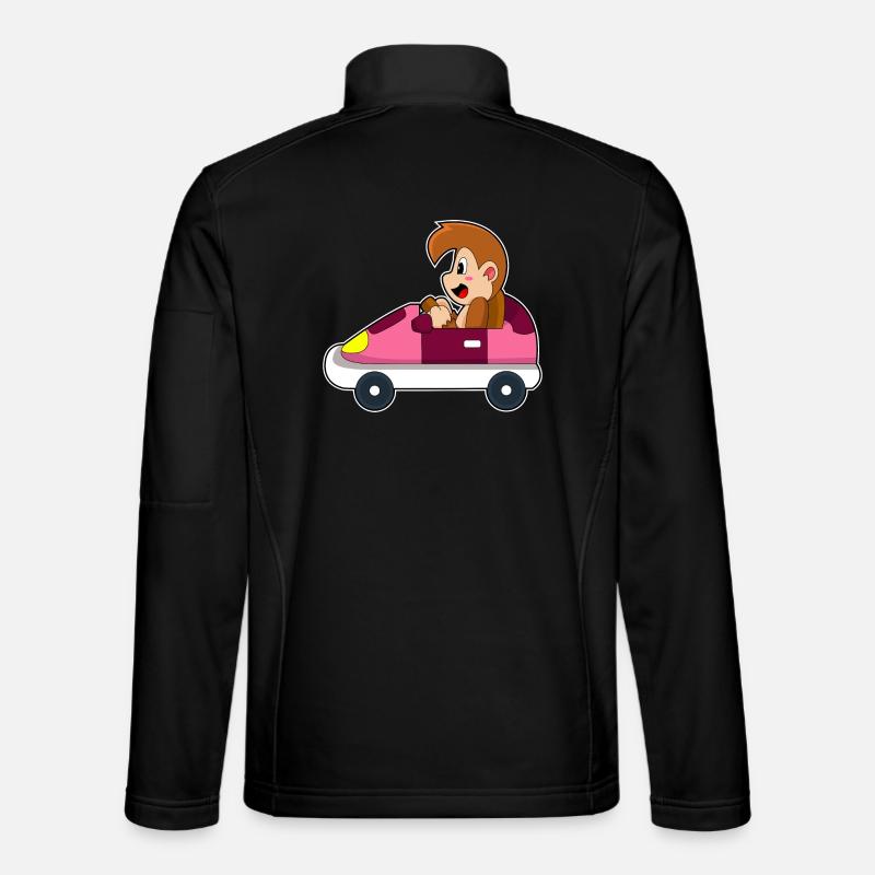 Affe Auto - Unisex Softshelljacke - Schwarz