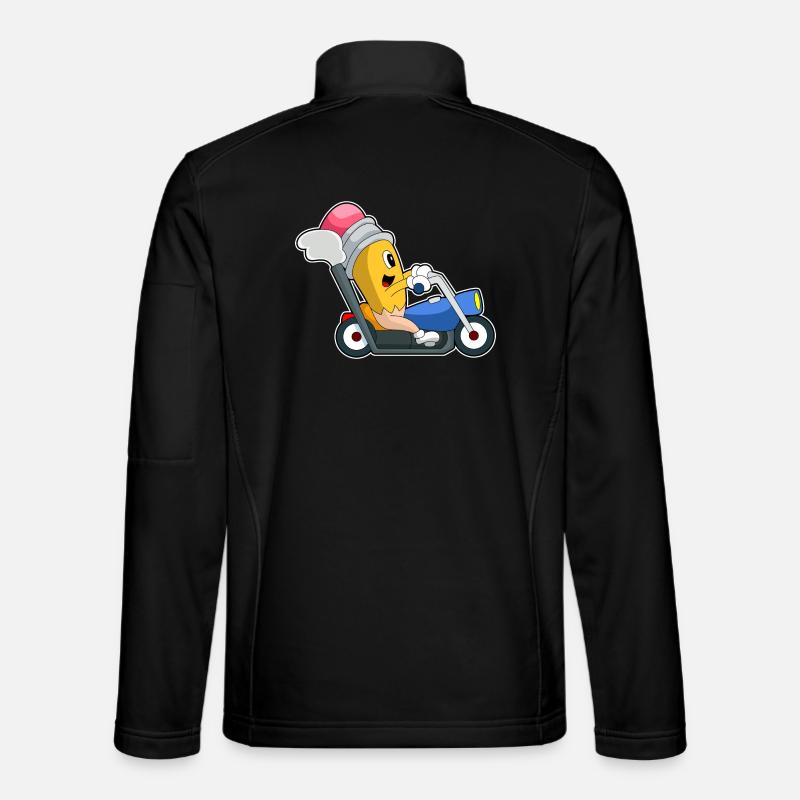 Moto Pencil - Veste en tissu softshell Unisexe - noir