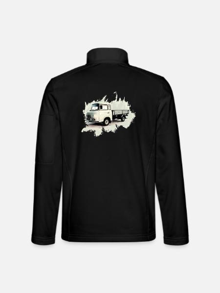 Camion à plateau BARKAS B1000 - Veste en tissu softshell Unisexe - noir - Dos
