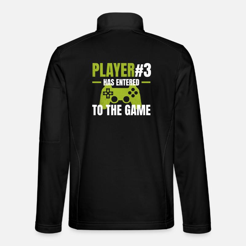 Player 3 enters the game - Unisex Softshell Jacket - black