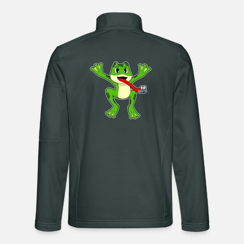 Mouche grenouille Veste en tissu softshell Unisexe