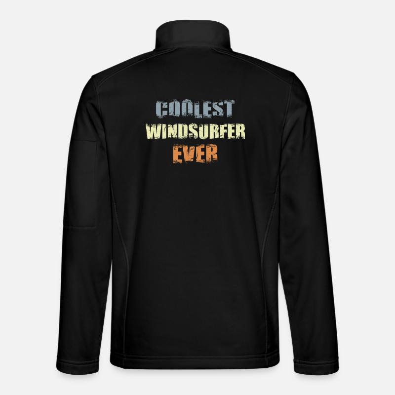 Cool windsurfer - Unisex Softshell Jacket - black