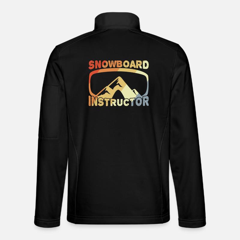 Snowboard Instructor - Unisex Softshell Jacket - black