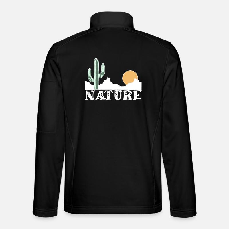 Nature and white desert - Unisex Softshell Jacket - black