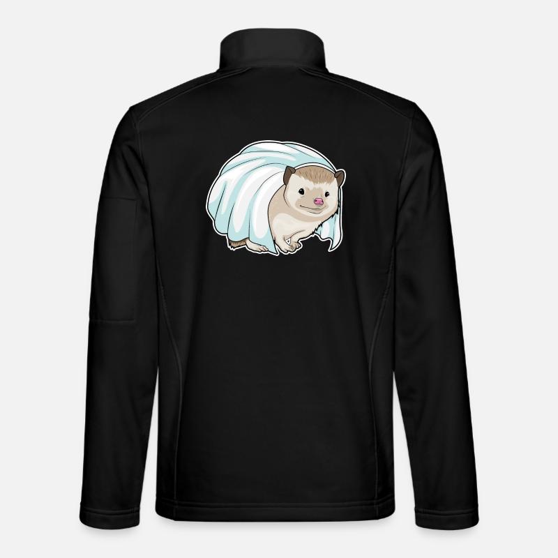 Mariage au voile de mariée hérisson Veste en tissu softshell Unisexe