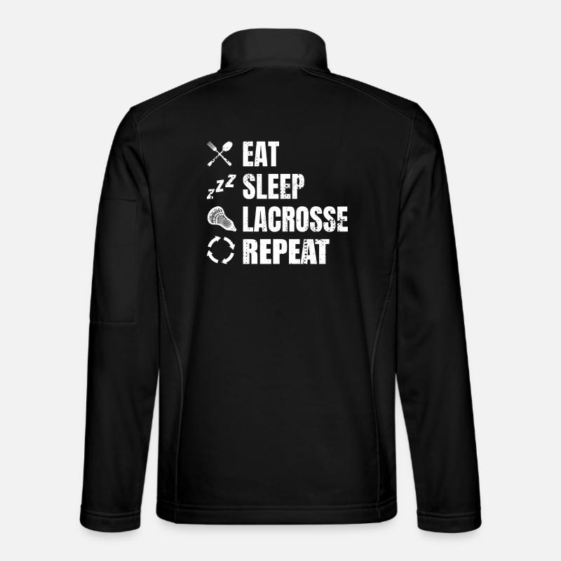 Lacrosse Player Routine - Unisex Softshell Jacket - black