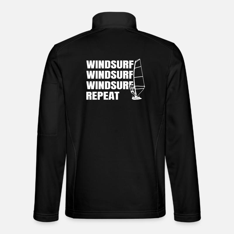 Windsurfen - Unisex Softshelljacke - Schwarz