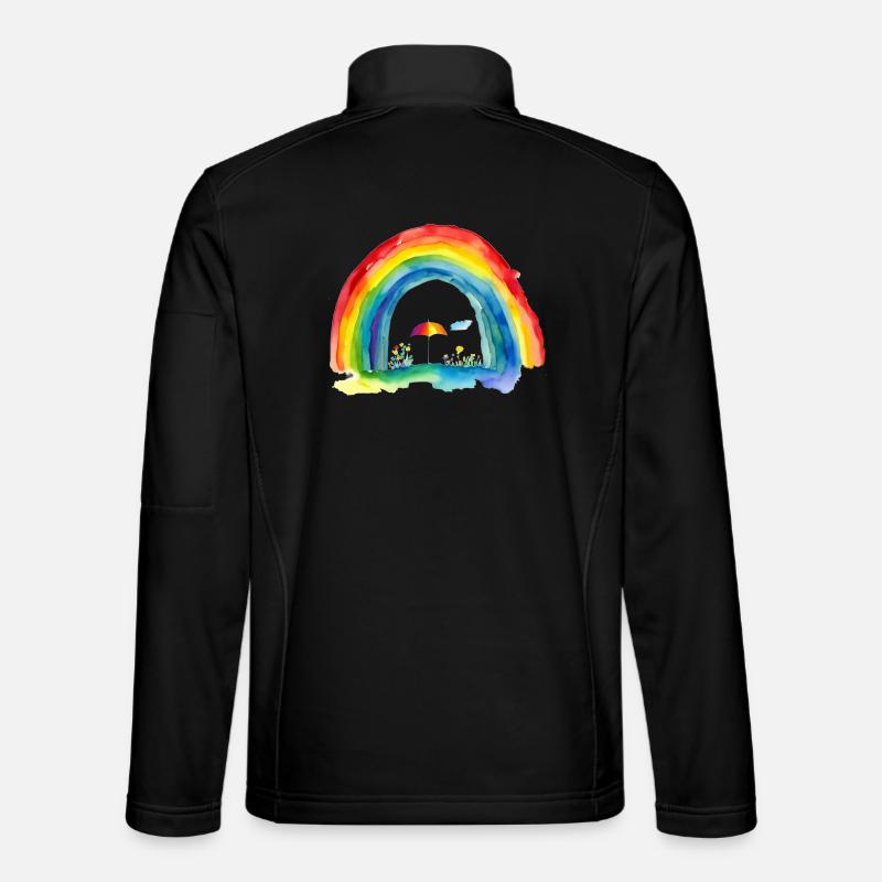 Rainbow - Unisex Softshell Jacket - black