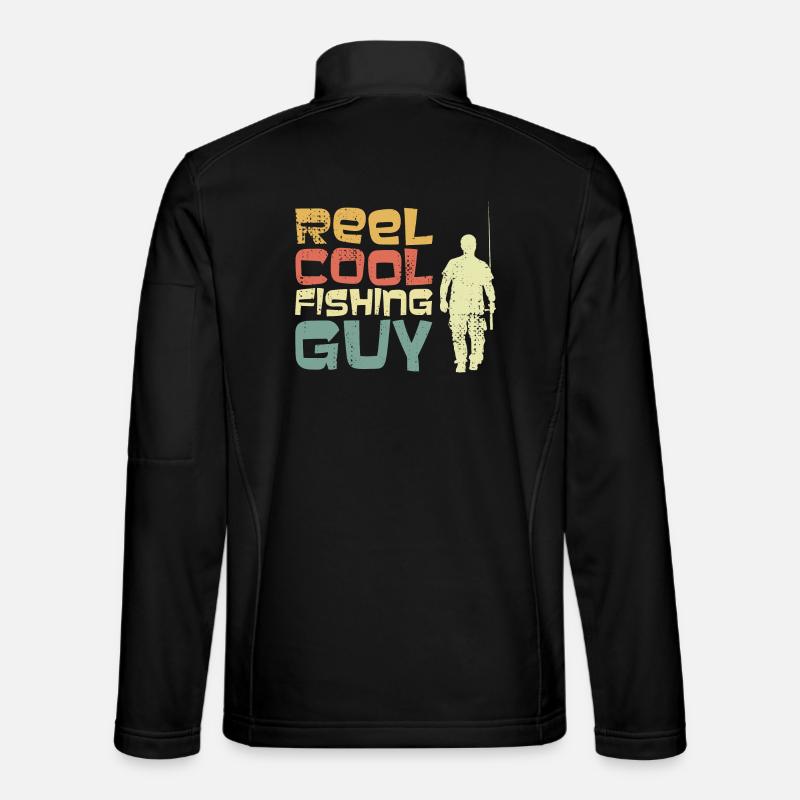 Cooler Angler - Unisex Softshelljacke - Schwarz