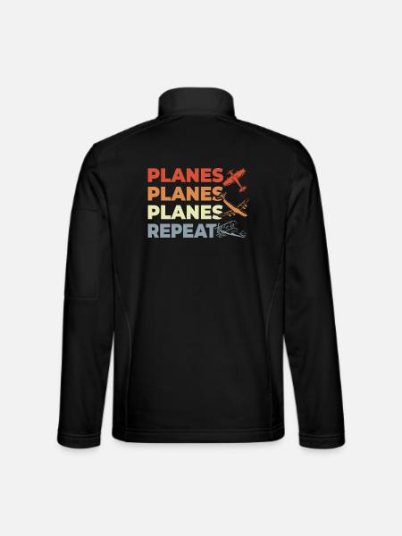 Airplane enthusiasts - Unisex Softshell Jacket - black