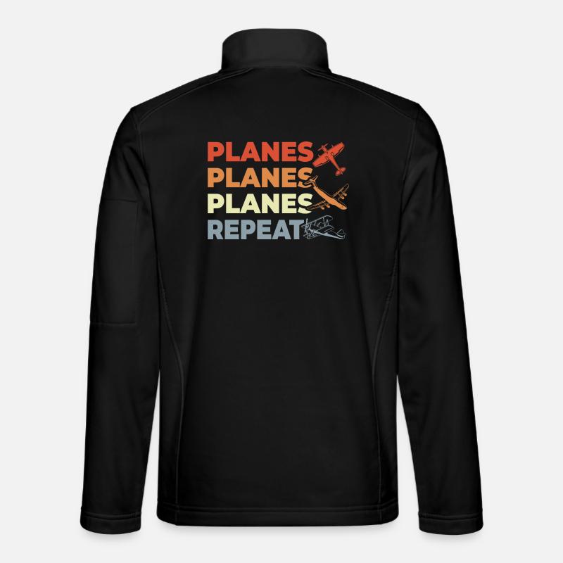 Airplane enthusiasts - Unisex Softshell Jacket - black