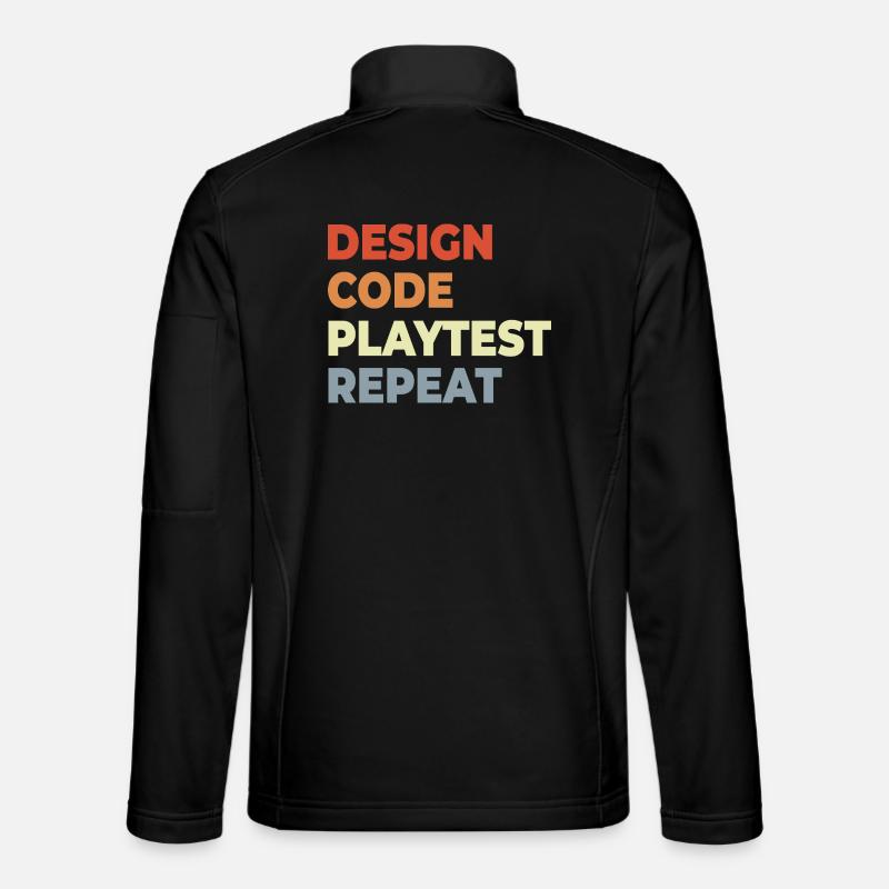Game Development Workflow - Unisex Softshell Jacket - black