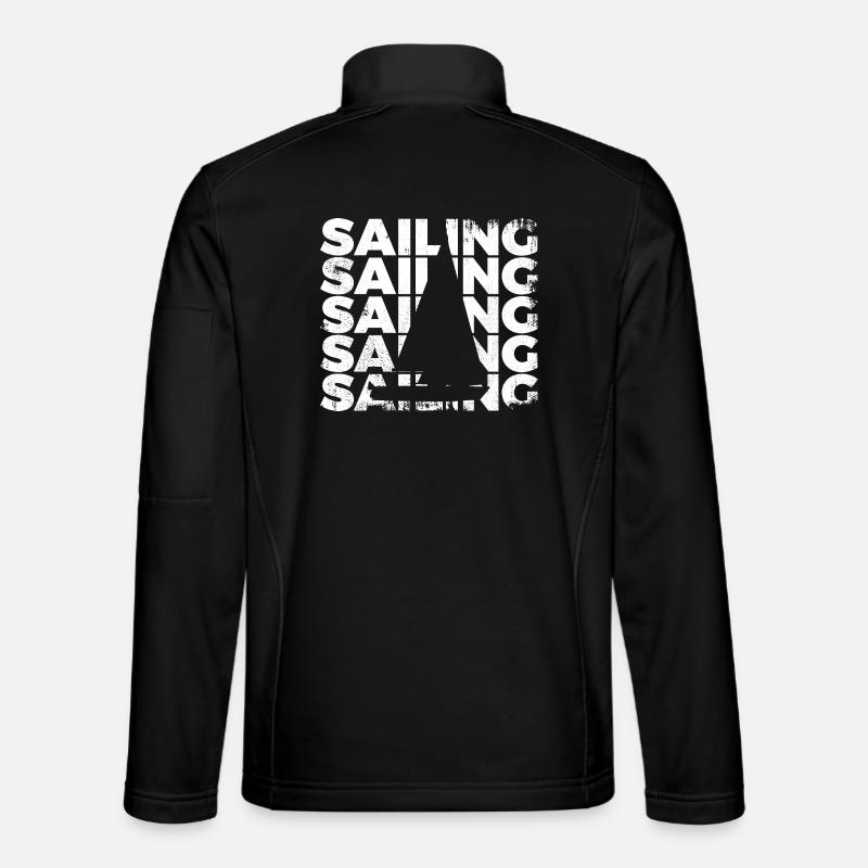 Segelboot - Unisex Softshelljacke - Schwarz