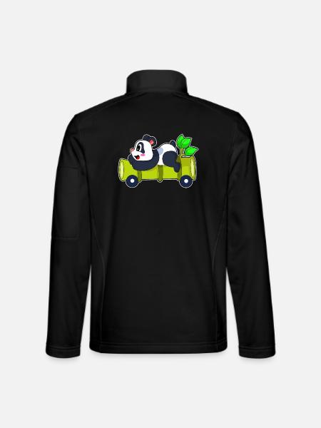 Panda Auto - Unisex Softshelljacke - Schwarz