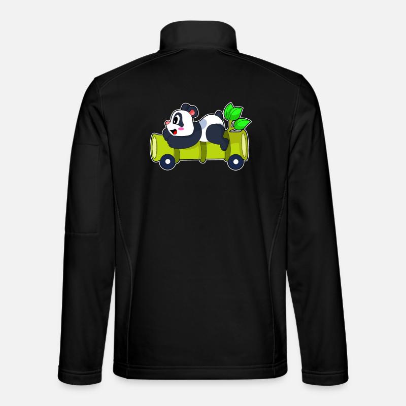 Panda Bamboo Car - Veste en tissu softshell Unisexe - noir