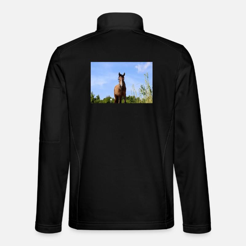 Affiche Cheval Cheval Veste en tissu softshell Unisexe