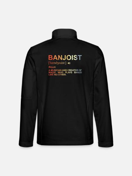 Banjoist Dictionary - Unisex Softshell Jacket - black