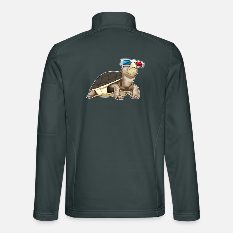 Schildkröte Brille Unisex Softshelljacke