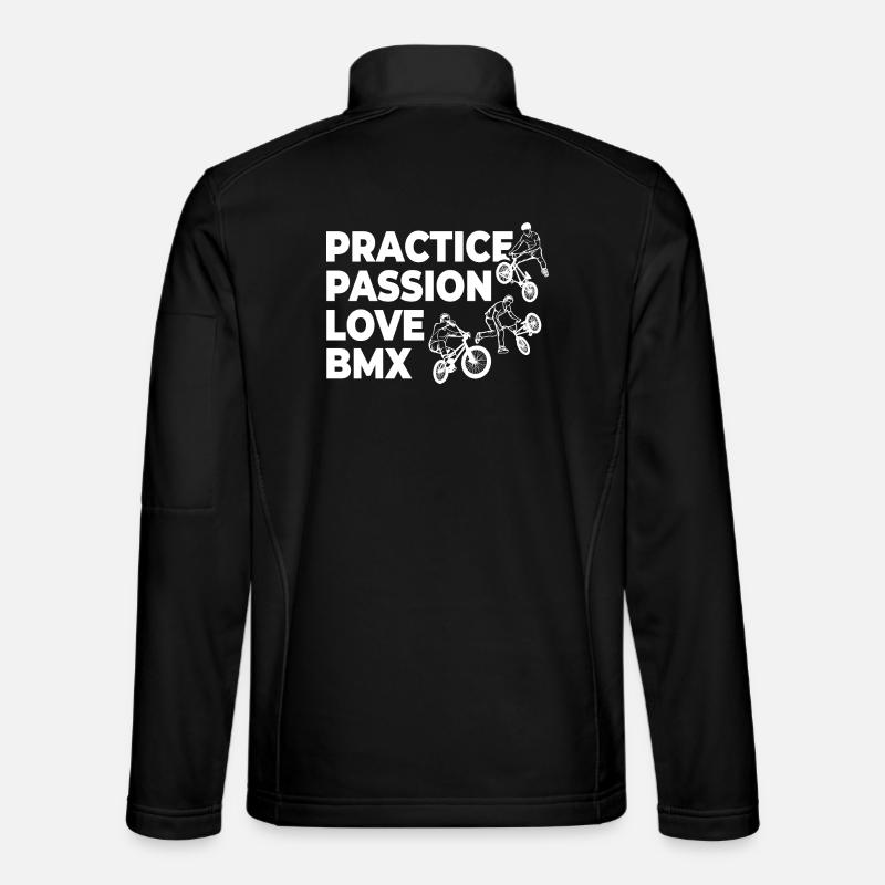 Drôle de slogan BMX - Veste en tissu softshell Unisexe - noir