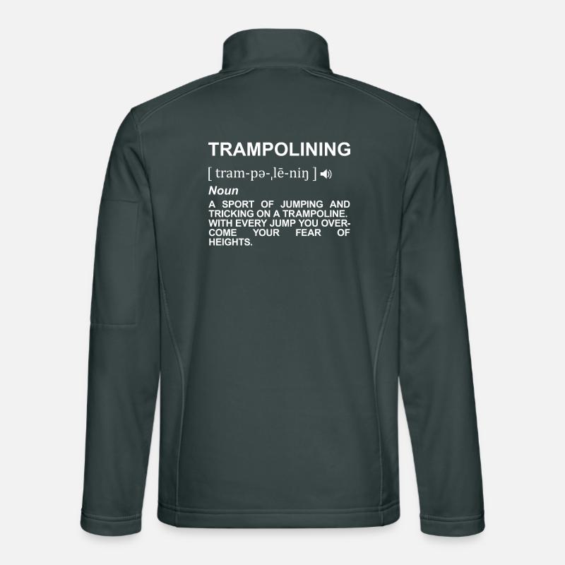 Trampoline Jumping Meaning Unisex Softshell Jacket