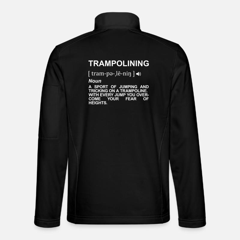 Trampoline Jumping Signification - Veste en tissu softshell Unisexe - noir