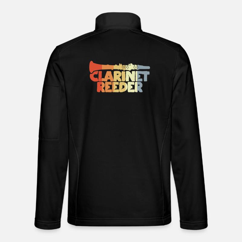 Klarinetten Blatt - Unisex Softshelljacke - Schwarz