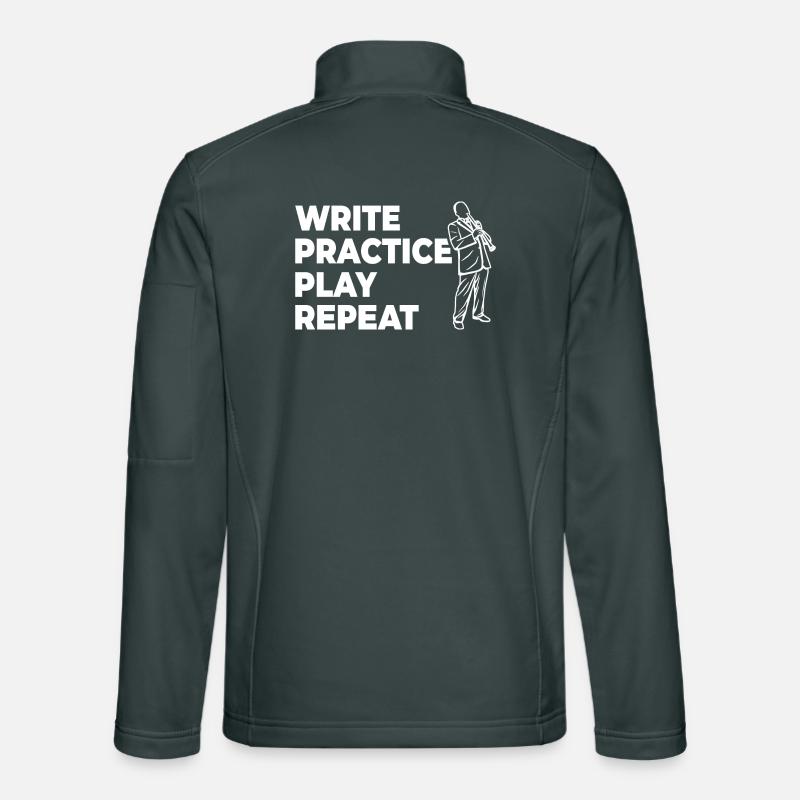 Writing, practicing, playing, repeating Unisex Softshell Jacket