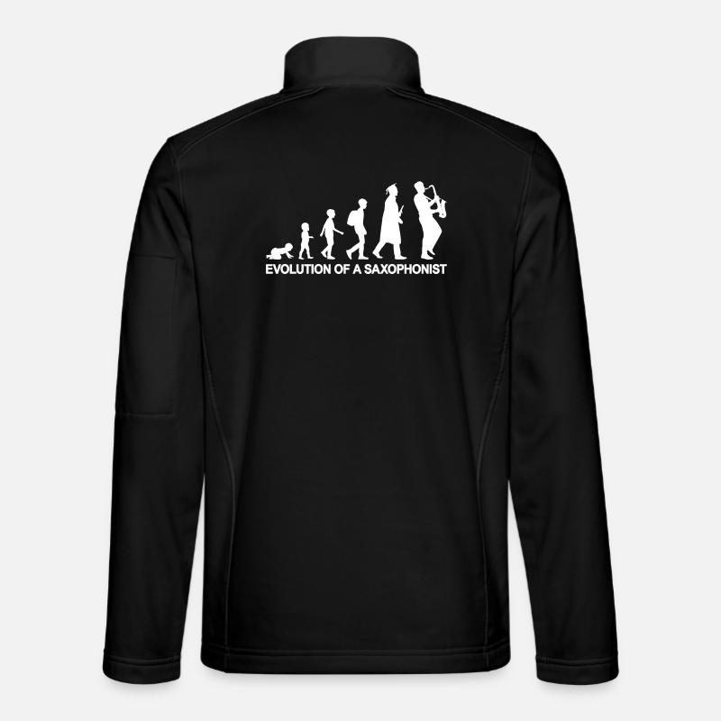 Evolution of A Saxophonist - Unisex Softshell Jacket - black