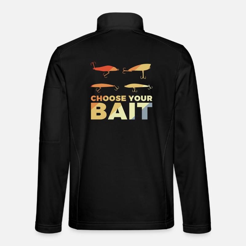 Funny angler saying - Unisex Softshell Jacket - black