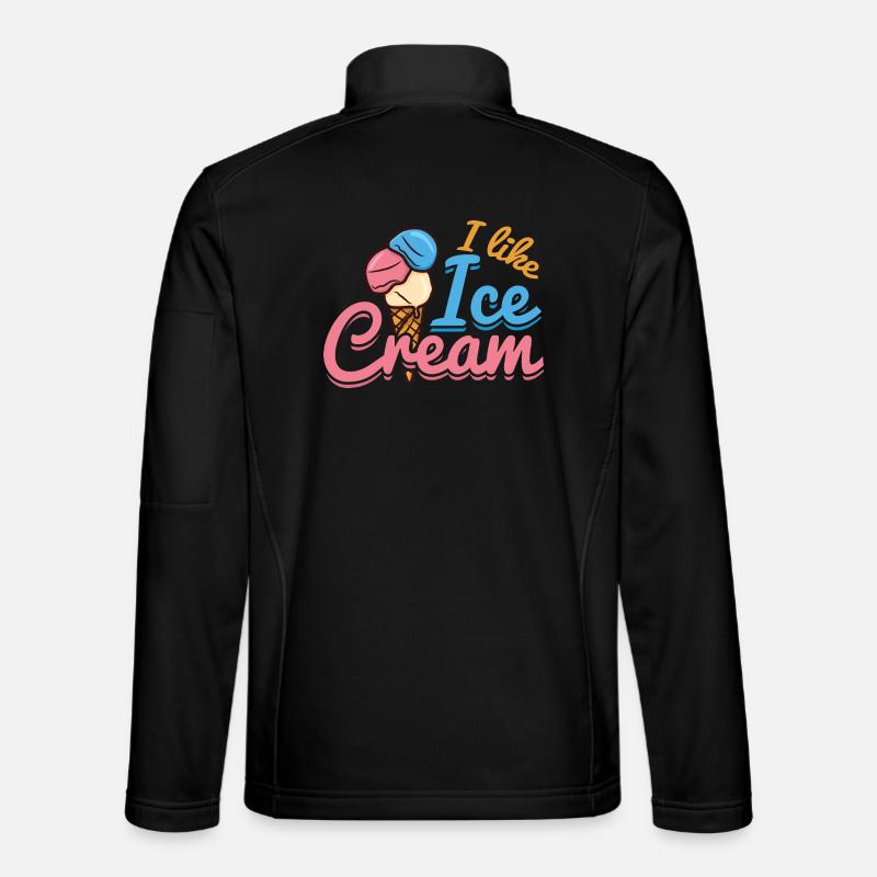 Ice Cream Love - Unisex Softshell Jacket - black