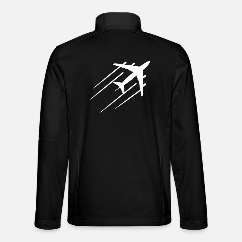 Airplane - Unisex Softshell Jacket - black