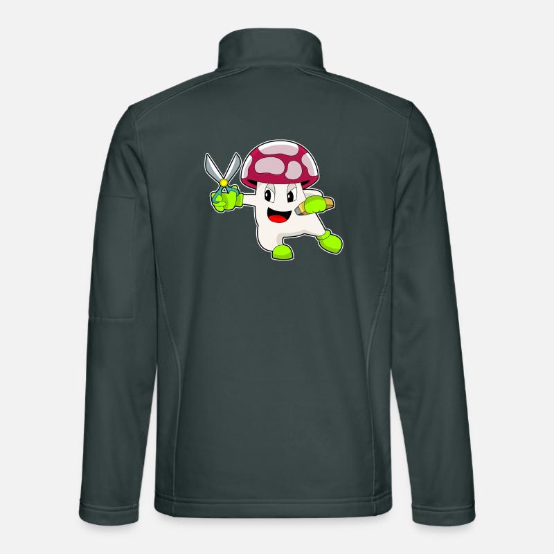 Ciseaux de coiffeur aux champignons Veste en tissu softshell Unisexe