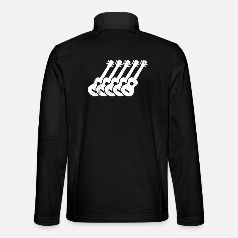 Ukulele sketch - Unisex Softshell Jacket - black