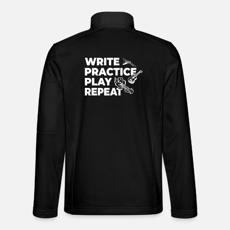 Motivation für Ukulele Spieler - Unisex Softshelljacke - Schwarz