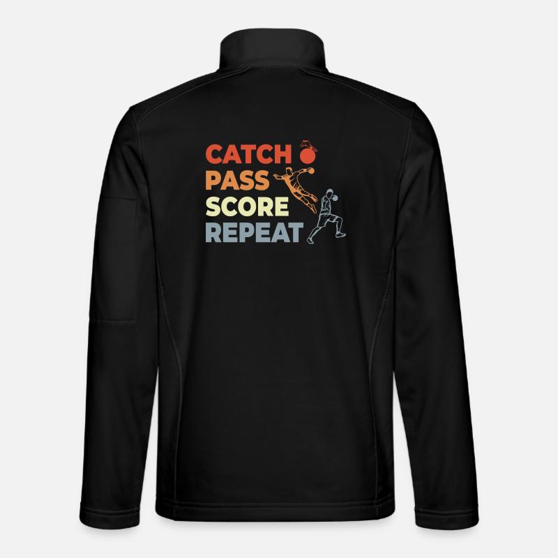 Handball Techniques - Unisex Softshell Jacket - black