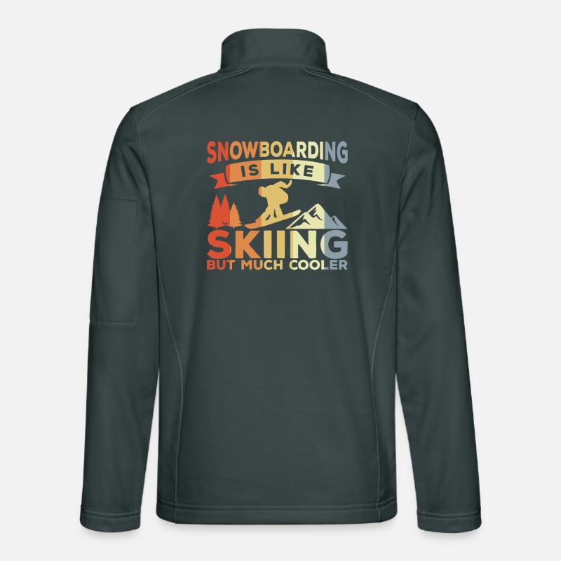 Snowboarding Witz Unisex Softshelljacke