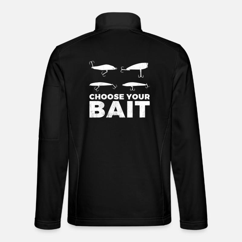 Choose your bait - Unisex Softshell Jacket - black