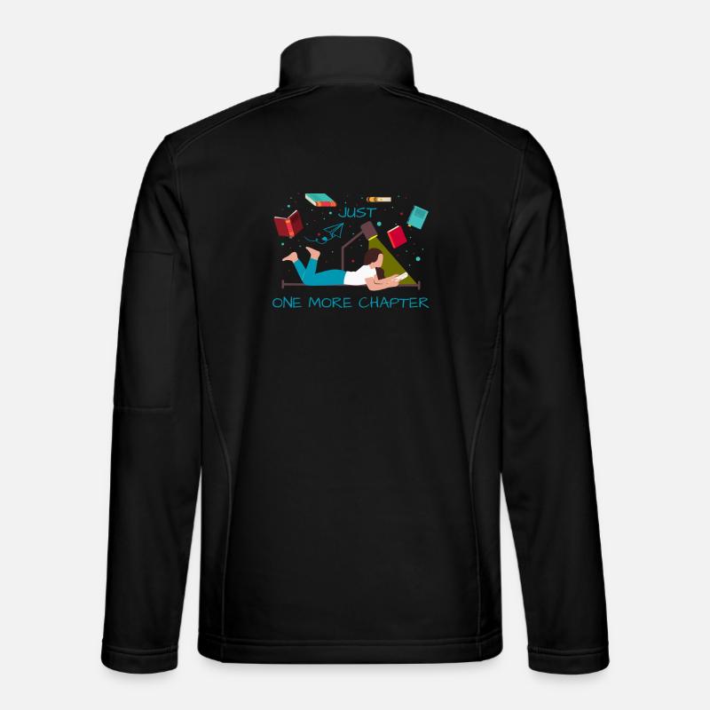 Just one more chapter funny reading quote Unisex Softshell Jacket
