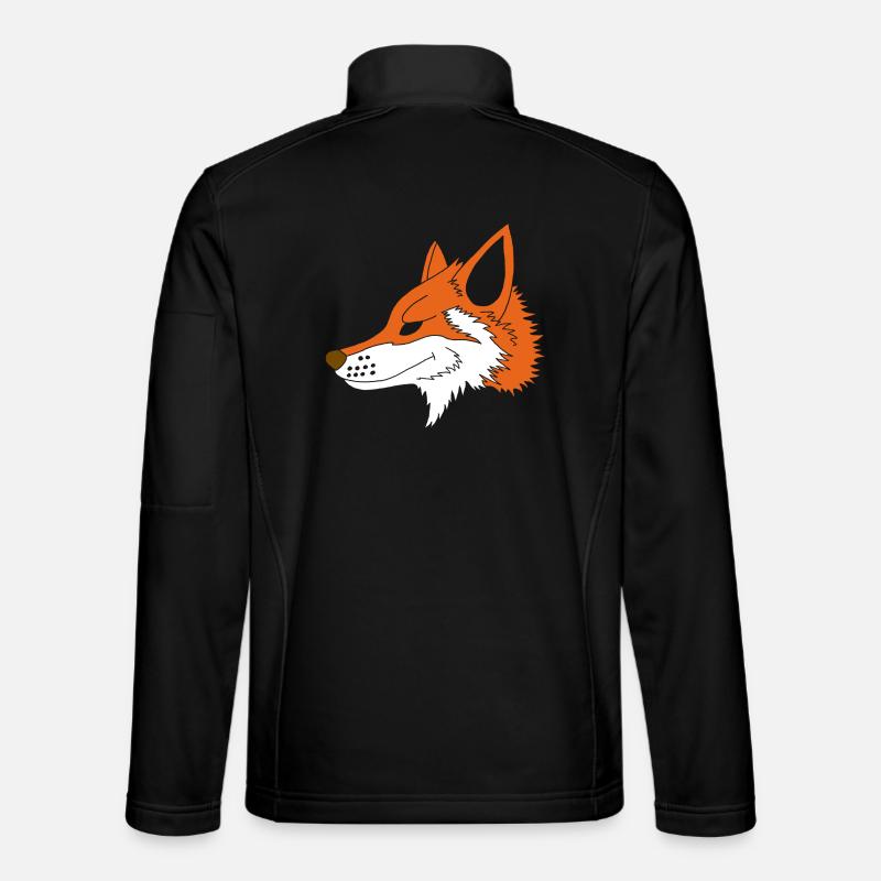 Cunning as a fox - Unisex Softshell Jacket - black