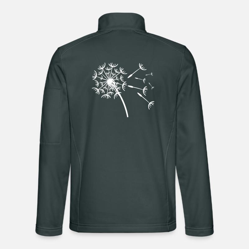 Verspieltes Pusteblumen-Design Unisex Softshelljacke