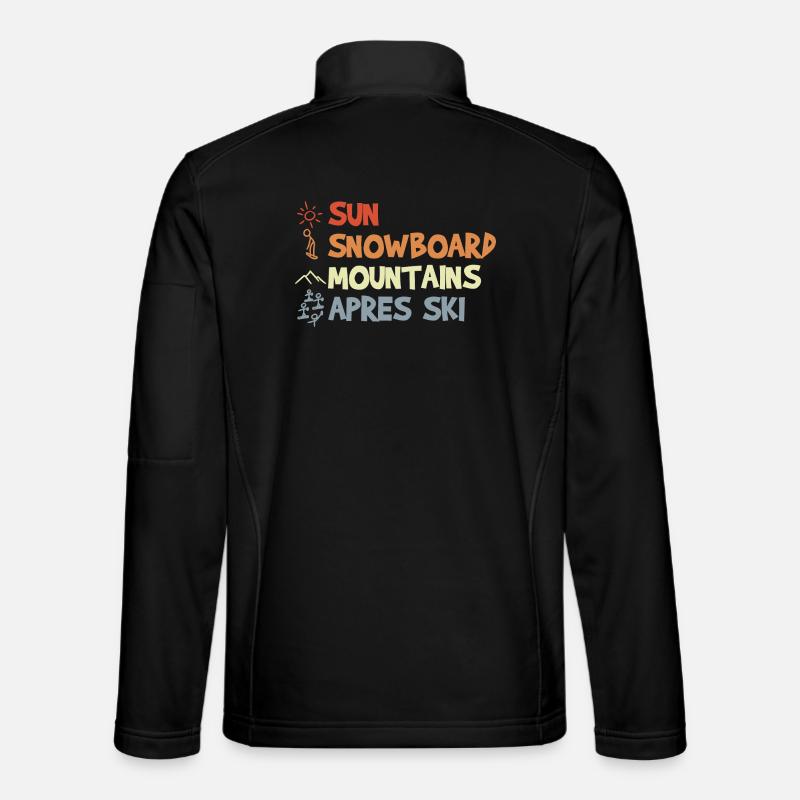 Vintage Snowboard Unisex Softshell Jacket