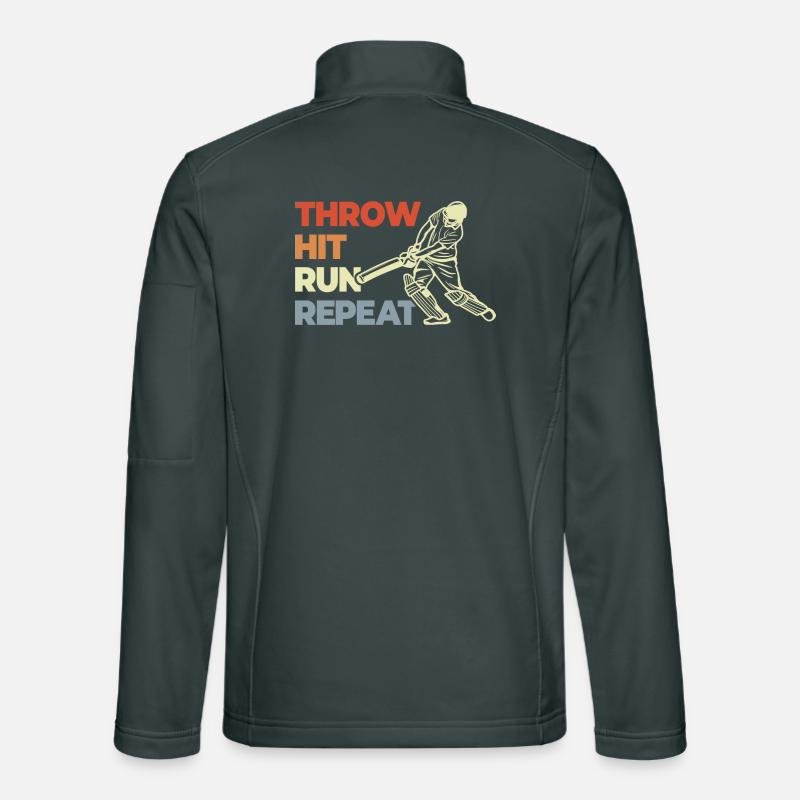 Throw Hit Run Repeat Unisex Softshell Jacket