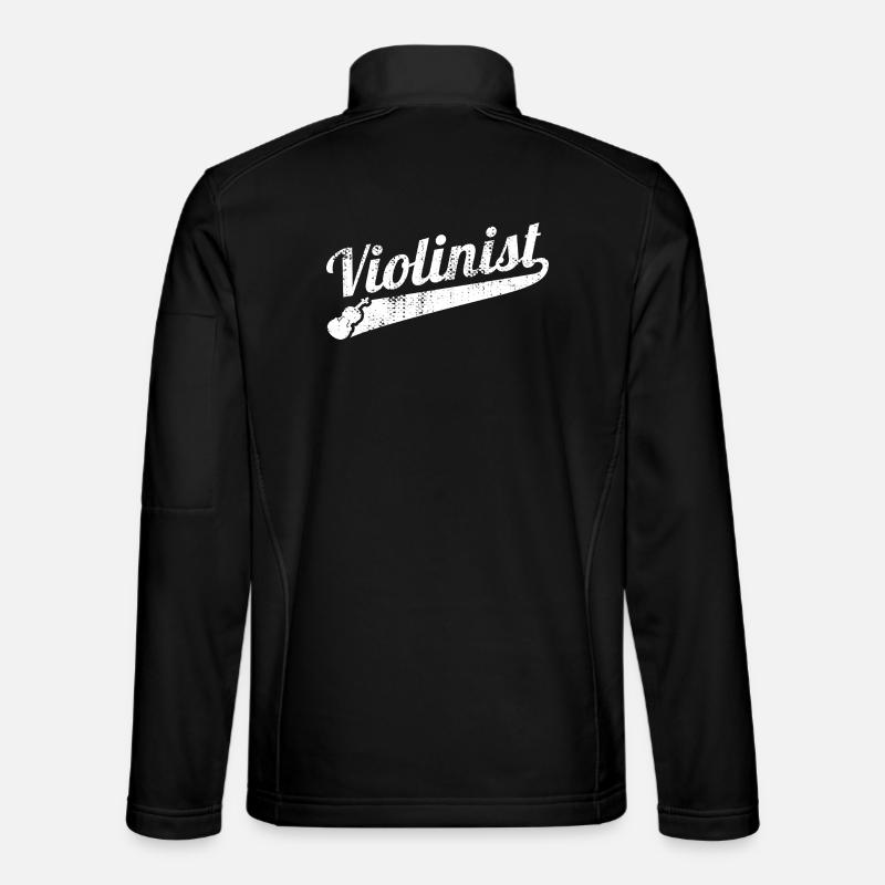 Funny violinist - Unisex Softshell Jacket - black