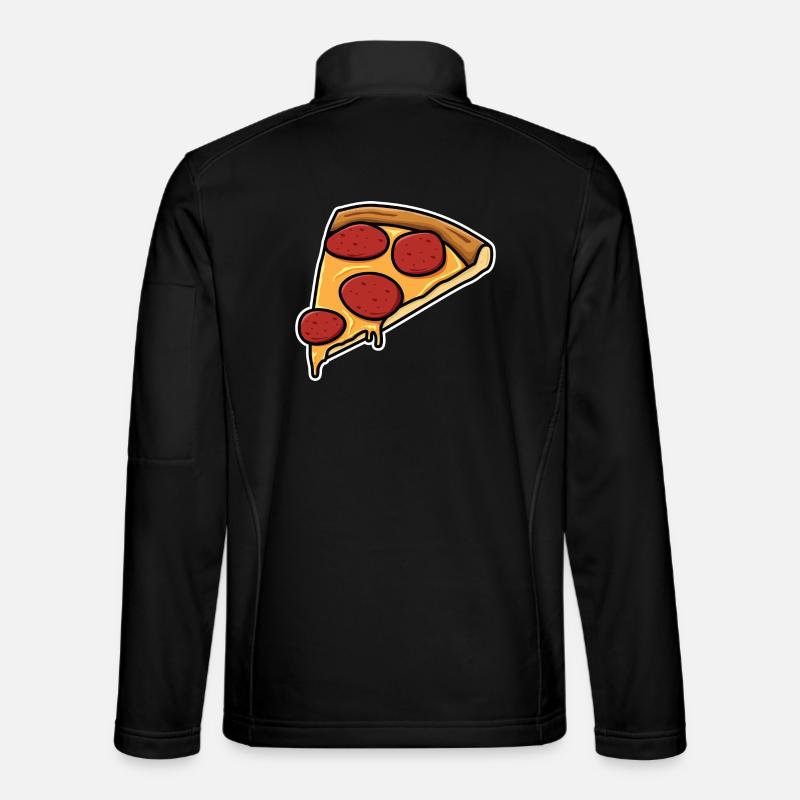 Pizza slice - Unisex Softshell Jacket - black