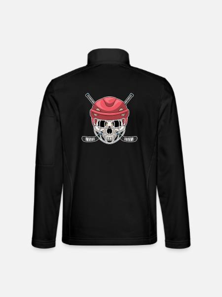 Totenkopf Eishockey Eishockeyschläger - Unisex Softshell Jacket - black